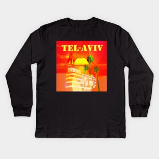 tel aviv Kids Long Sleeve T-Shirt